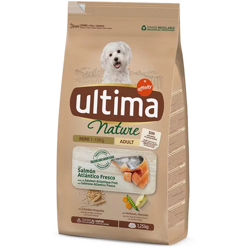 Affinity Ultima Ultima Dog Nature Mini Adult losos - Varčno pakiranje: 3 x 1,25 kg