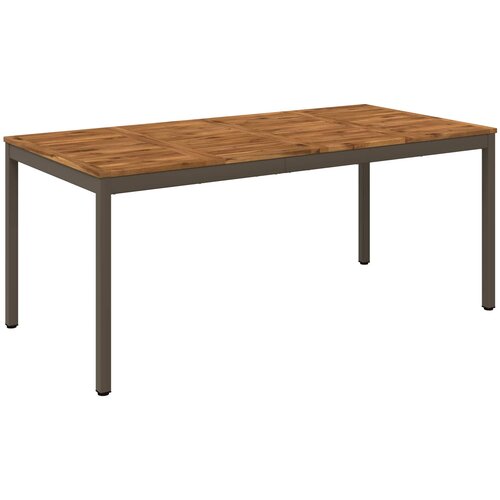  Stol za večeru u vrtu Prirodna i kava 147 x 88,5 x 75 cm Slike