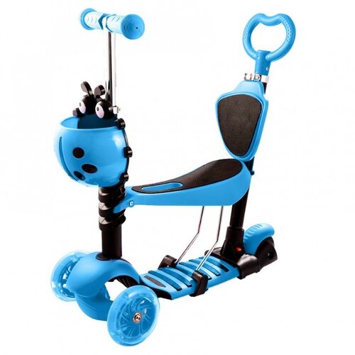 Olimp Sport Trotinet za decu 5 u 1 sa sedištem i svetlećim točkovima Plavi Cene
