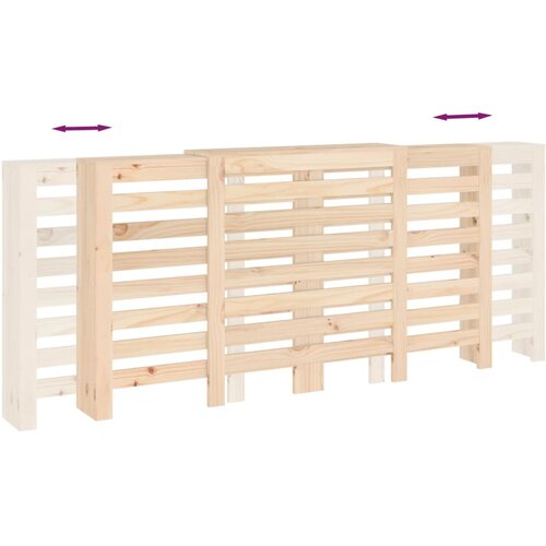  Pokrov za radijator 210x21x85 cm od masivne borovine Slike