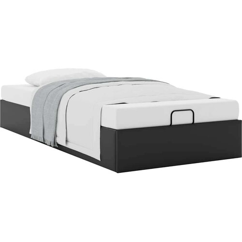 VidaXL otomanski okvir kreveta bez madraca crni 80x200 cm umjetne kože Slike