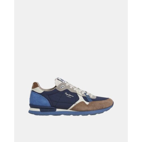 PepeJeans Nizke superge PMS400002 BRIT PRINTS M Modra Slike
