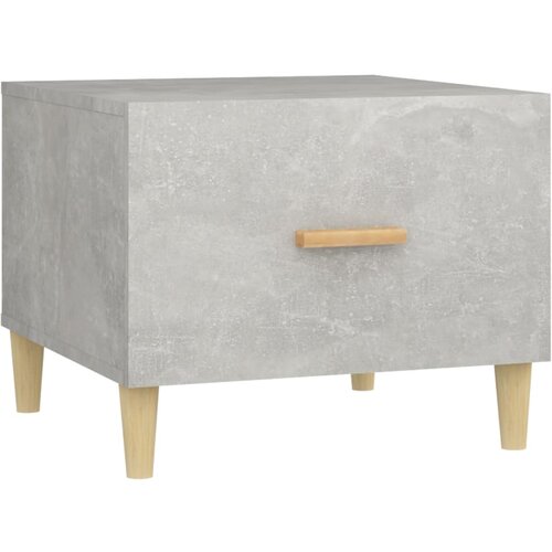 Maison Chic Klubska mizica - kavna mizica - Nizka mizica betonsko siva 50x50x40 cm konstruiran les, (21753791) Slike