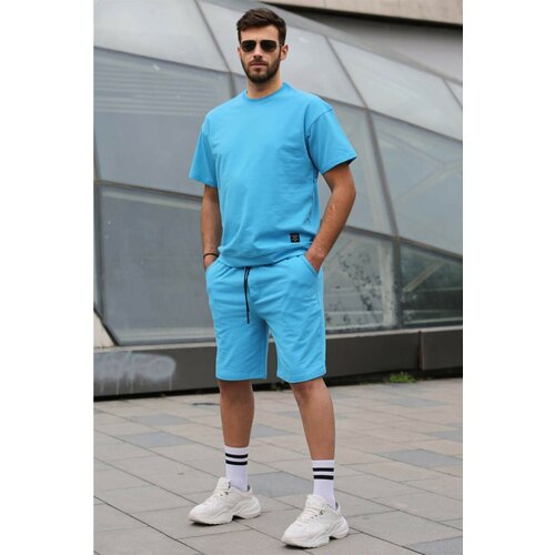 Madmext Shorts - Blue - Normal Waist Slike