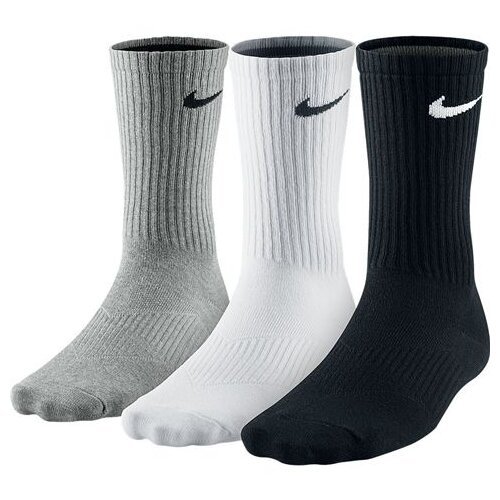 Nike ženske čarape 3PPK COTTON LIGHTWEIGHT CREW W/MOISTURE MGT (S,M,L,XL) SX4704-901 Slike