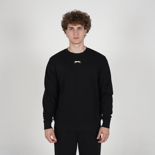 Slazenger Mu&scaron;ki duks Jacquard Crewneck, Crni Cene