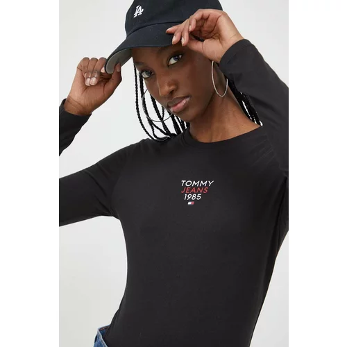 Tommy Jeans Majica dugih rukava za žene, boja: crna