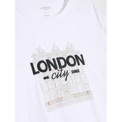 Sinsay Pamučna majica s natpisom London Slike