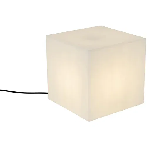 QAZQA Moderna zunanja svetilka bela 30 cm kvadratna IP44 - Nura
