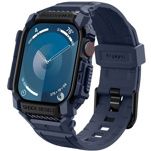 Spigen rugged armor pro za apple watch 10 46 mm ohišje navy blue, (21974550) Cene