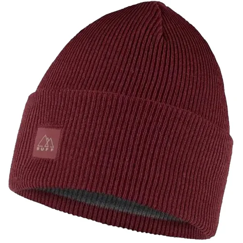 Buff CrossKnit Beanie Solid Mahogany