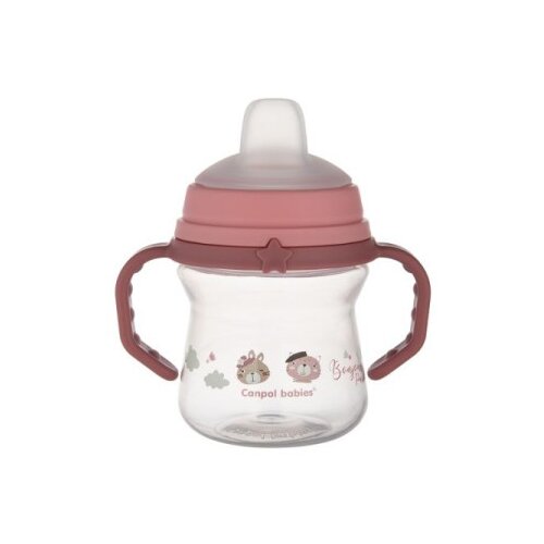 Canpol babies solja bonjour paris 150ml sa silikonskim kljunom (56/612) - pink ( 56/612_pin ) Slike