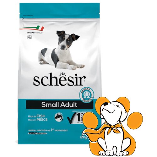 Schesir small Dog, Fish 2kg, Hrana Sa Ribom Za Male i Patuljaste Pse Slike