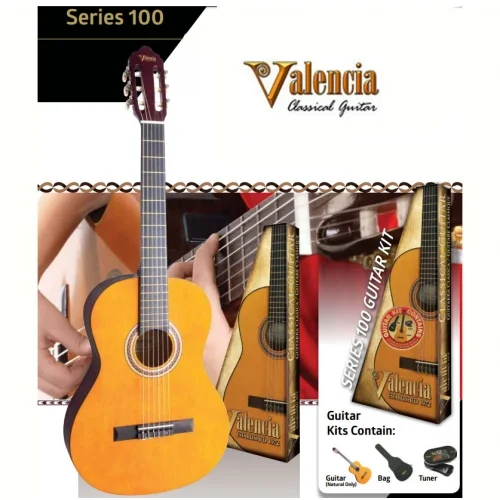 Valencia Klasična gitara SET VC104K veličina 4/4 - natural boja