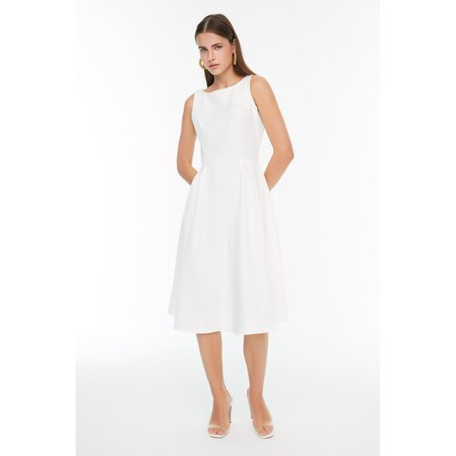 Trendyol Ecru Midi Dress Slike