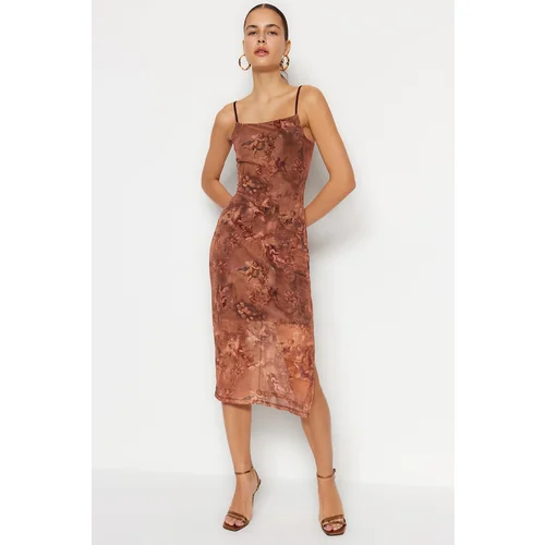 Trendyol Dress - Brown - Bodycon