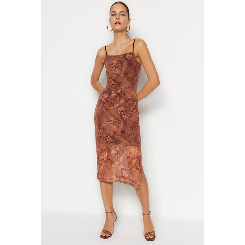 Trendyol Dress - Brown - Bodycon Slike