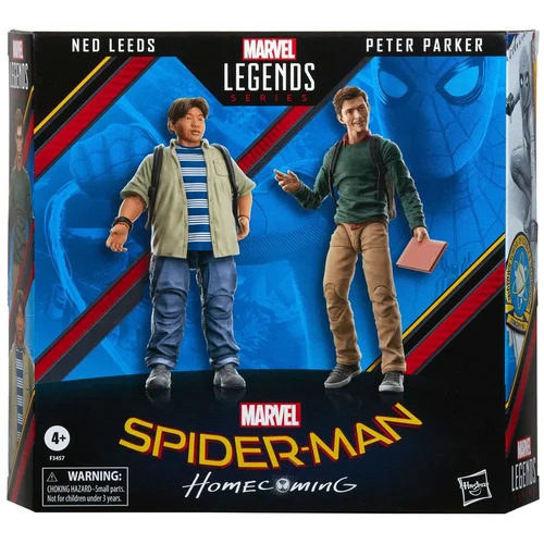 Spiderman Marvel Legends Homecoming Peter Parker and Ned Leeds set 2 figure 15cm