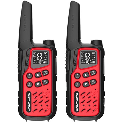 BAOFENG Walkie-Talkie BF-T25E Red, 2 pieces Slike