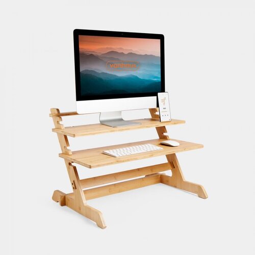 Vonhaus Sit-Stand mizica iz bambusa Cene