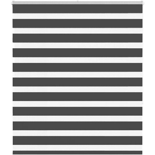 vidaXL Zavjesa zebra crna 125x150 cm širina tkanine 120,9 cm poliester Cene