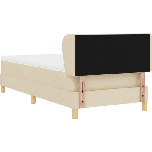  Okvir kreveta s madracem - Krem 100x200 cm Tkanina Slike