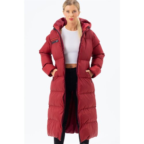 Dewberry Z6756 LADIES BOTTLE COAT-BURGUNDY Cijene