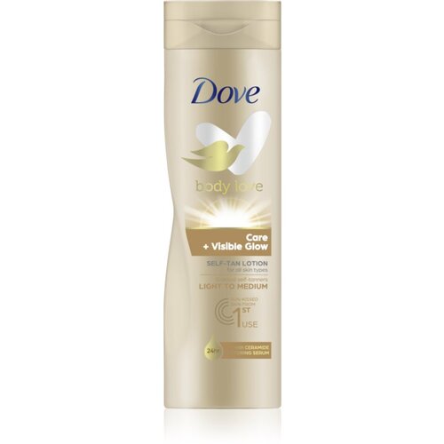 Dove Nourishing Body Care Visible Glow vlažilno mleko za samoporjavitev 250 ml odtenek Fair-Medium Cene
