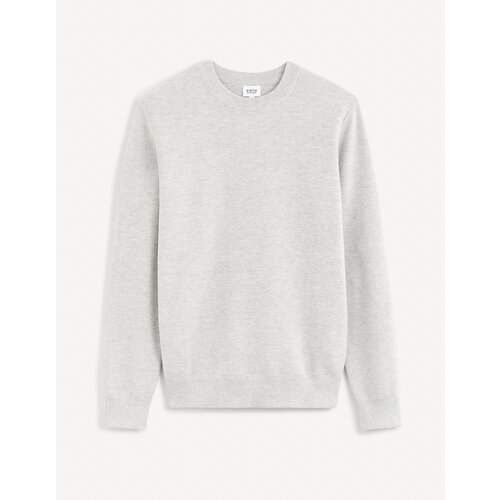 Celio Sweater Bepic with round neckline - Men Slike