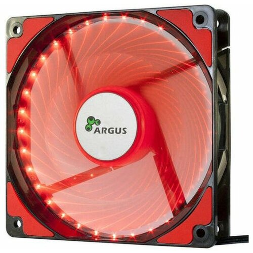 InterTech Fan Argus L-12025 RD, 120mm LED, Red Cene