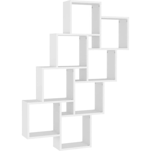 Maison Chic Kockaste zidne police bijele 90 x 15 x 119 cm konstruirano drvo Cijene