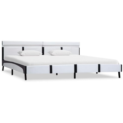  Okvir za krevet od umjetne kože LED bijeli 180 x 200 cm Slike