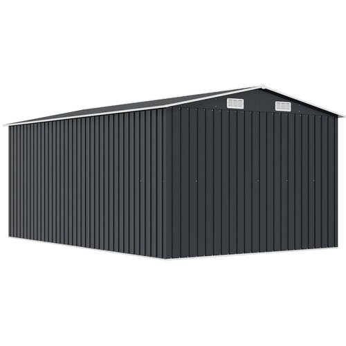  Vrtno spremi&amp;scaron;te 257 x 392 x 181 cm metalno antracit Slike