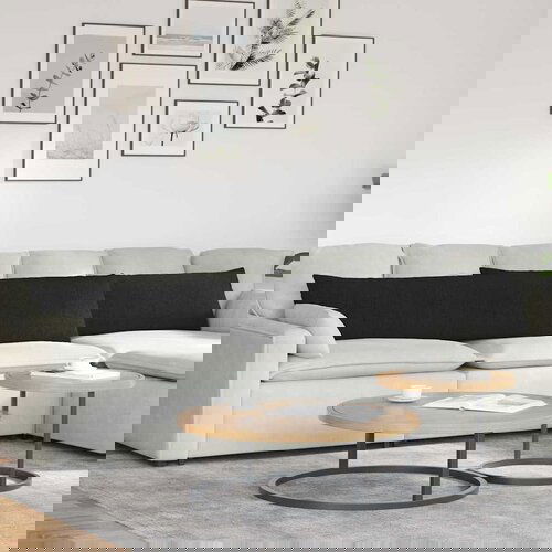 vidaXL jastučići za sofu 2 pcs crna 200 x 40 cm tkanina Cijene