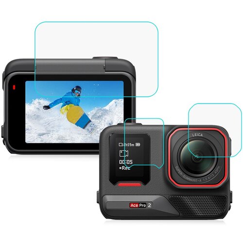 INF Zaščita zaslona iz kaljenega stekla za Insta360 Ace Pro 2 (3 paketi), (21624474) Cene