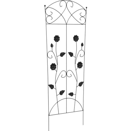  Vrtna Ograda Re&amp;scaron;etkasti 3 pcs Crna 112 x 40 cm Čelik Slike