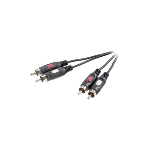 SpeaKa Professional činč priključni kabel [2x činč utikač - 2x činč-utikač] 5 m crn Cijene
