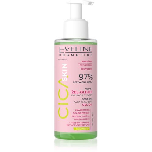 Eveline Cosmetics Cica Skin oil umirujuće ulje za či&amp;scaron;ćenje za lice 145 ml Slike