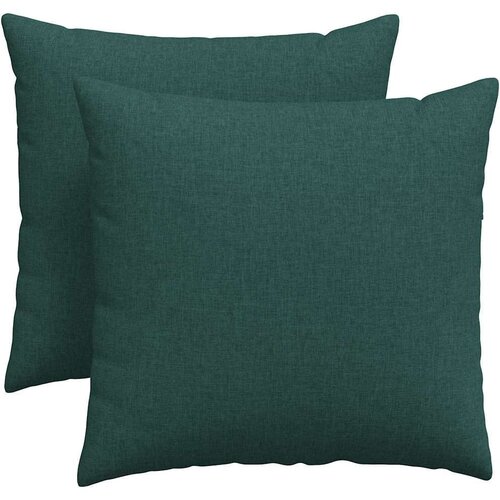 VidaXL jastučići za sofu 2 pcs tamnozelena 45 x 45 cm tkanina Slike