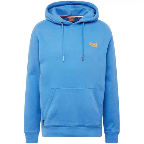 Superdry Sweater majica 'Essential' neonsko plava / narančasta