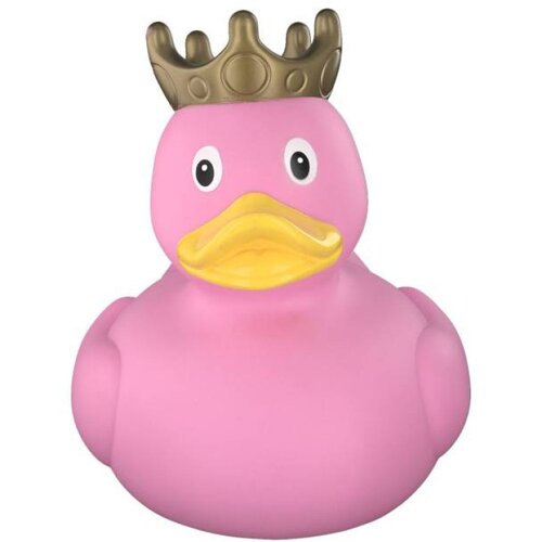Lilalu Patkica - Pink Duck with Crown - Mini Rubber Duck Cene