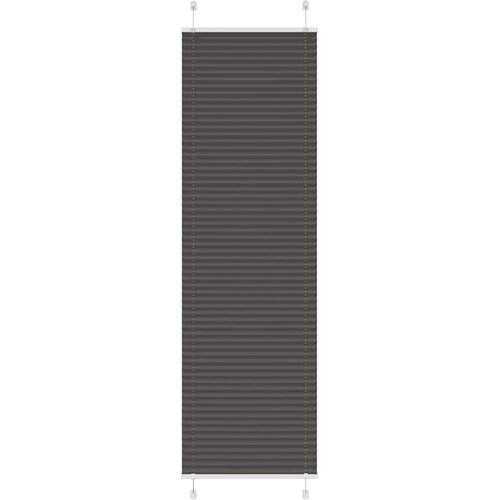 vidaXL Plisirana senčila črna 55x200 cm, &scaron;irina blaga 54,4 cm, poliester, (5000297788) Cene