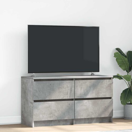 vidaXL TV omarica betonsko siva 100x35x54 cm inženirski les Cene