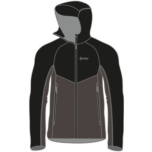 Kilpi Men's Outdoor Jacket HURRICANE-M Black Cene