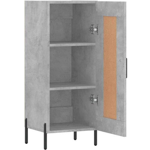  Komoda siva boja betona 34 5x34x90 cm od konstruiranog drva Slike