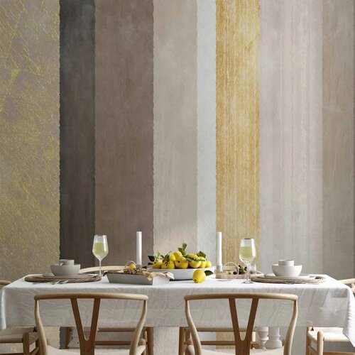  Foto tapeta - Striped pattern - abstract background in various stripes with gold pattern 500x350 Vodootporna Cene