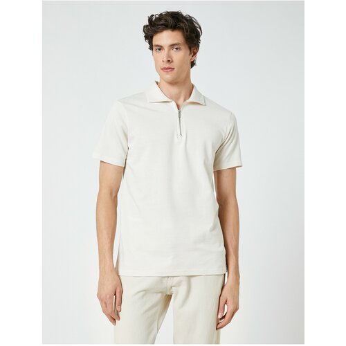 Koton Polo T-shirt - Ecru - Regular fit Slike