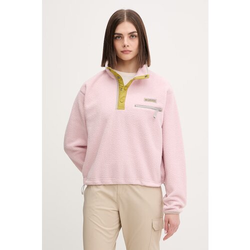 Columbia Flis HELVETIA II CROPPED HALF SNAP FLEECE Rožnata Cene
