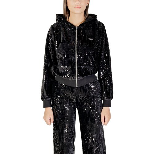Guess SEQUINS FULL-ZIP HOODIE V5BQ02 K1922 Crna Slike