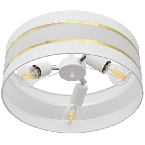  Luster na &amp;scaron;ipci HELEN 3xE27/15W/230V bela/zlatna Slike